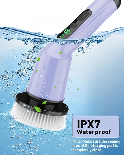 Electric Spin Scrubber for Bathroom, Shower Scrubber - Image 6
