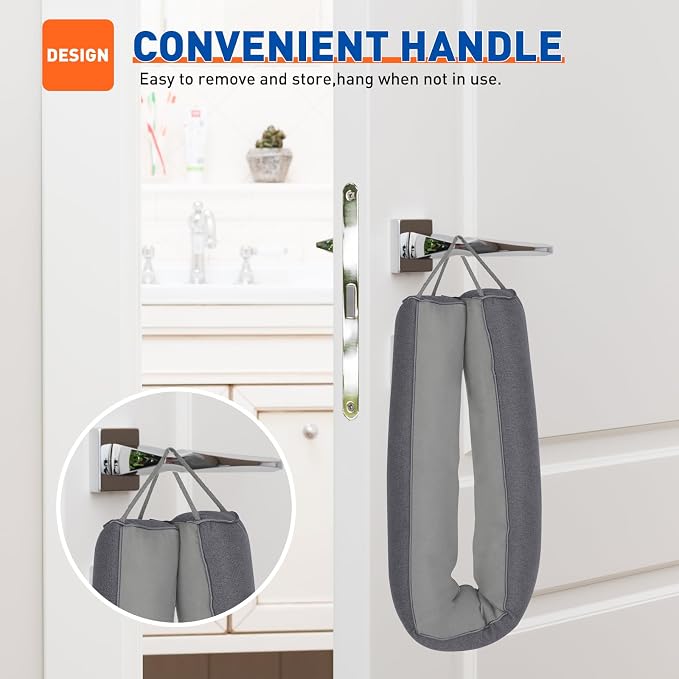 MAGZO Door Draft Stopper 36 Inches, Energy Saving | Rectangle Weighted Door - Image 8