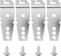 4 Pack 8269145 Dishwasher Mounting Bracket Replacement Parts with Screws Exact Fit for Kenmore Whirlpool KitchenAid Dishwasher, Replaces 8269145 WP8269145VP