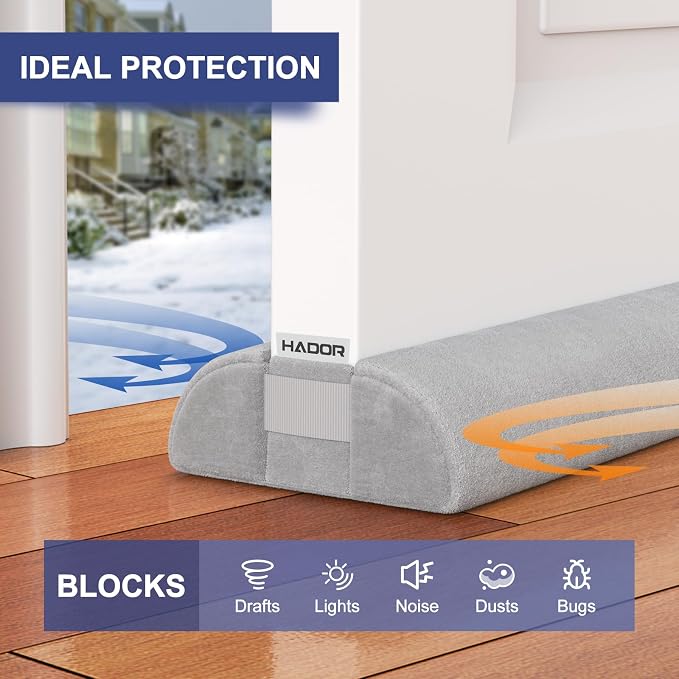 HADOR Door Draft Stopper for Bottom of Door, Adjustable 30 in, Double-Sided - Image 3