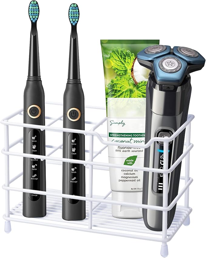 Electric Toothbrush Holders for Bathrooms 304 Stainless Steel Quick Drying | by Urbanstrive