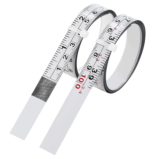 2-Pack Steel Self-Adhesive Measuring Tape, 100cm/39Inch by Jwodo