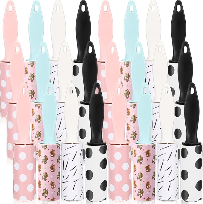 Hushee 24 Pcs Mini Lint Rollers by Hushee