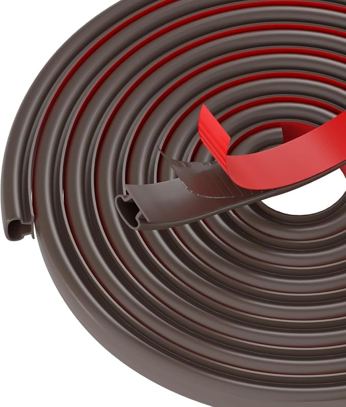Black Rubber Weather Stripping Door Seal Strip, D Shape Door Rubber Weather by PUNDIN