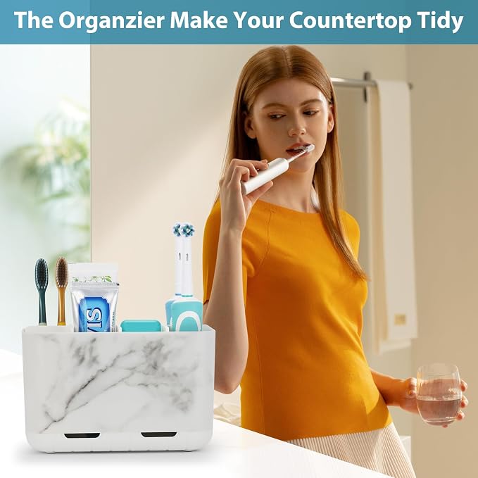 Boperzi Toothbrush Holders for Bathrooms Organizers and Storage, Large Tooth - Image 2