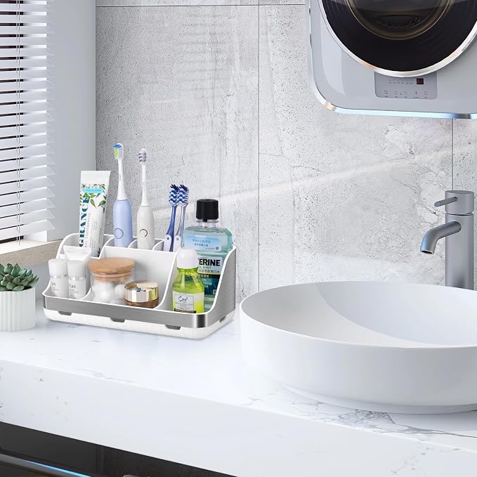 GFWARE Toothbrush Holders for Bathrooms Countertop Organizer - Image 5