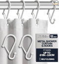 12 Decorative Metal Shower Curtain Hooks, S-Shaped Hooks by BLAUMARIT%C3%89