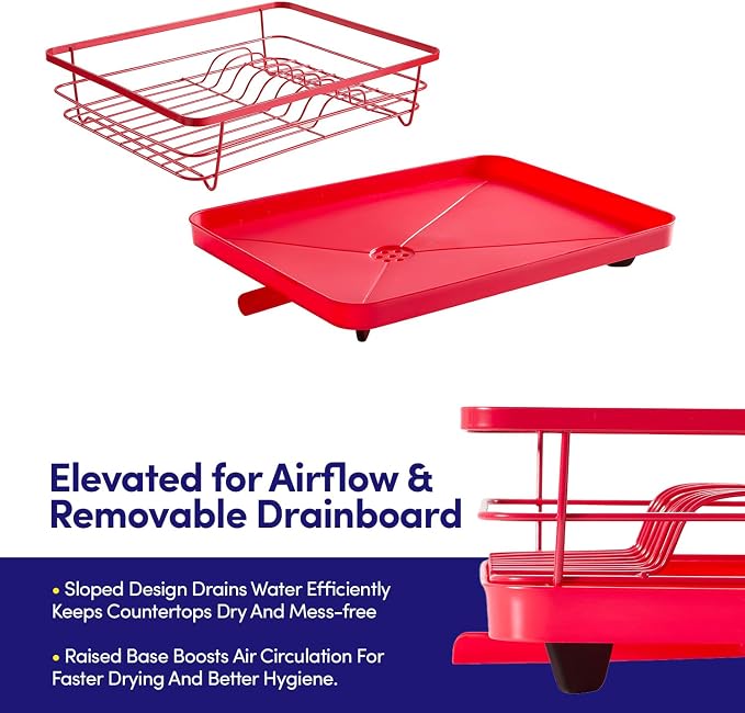 Dish Drying Rack 3 Piece Dish Drainer - Image 4