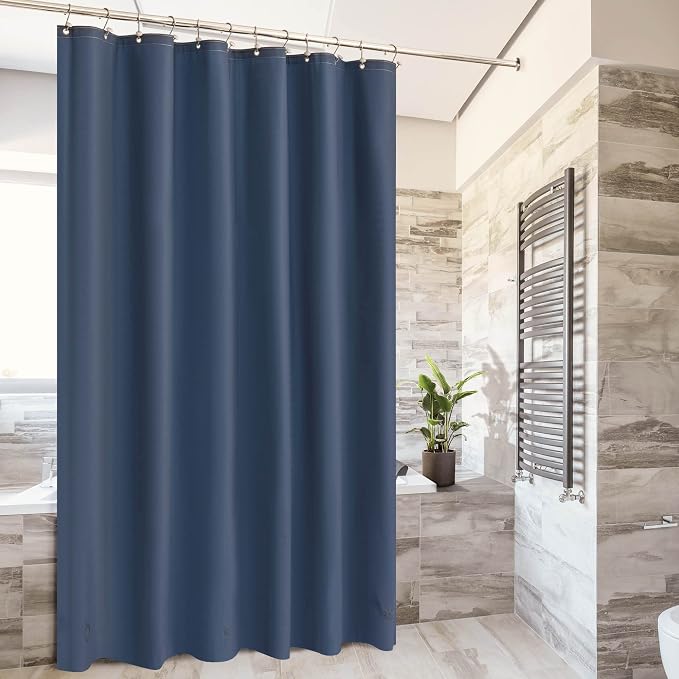 Barossa Design Navy Blue Shower Curtain Liner Standard Size - Image 2