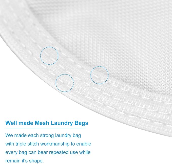 GOGOODA 2 Pack Delicates Laundry Bags, Fine Mesh Wash Bag - Image 3
