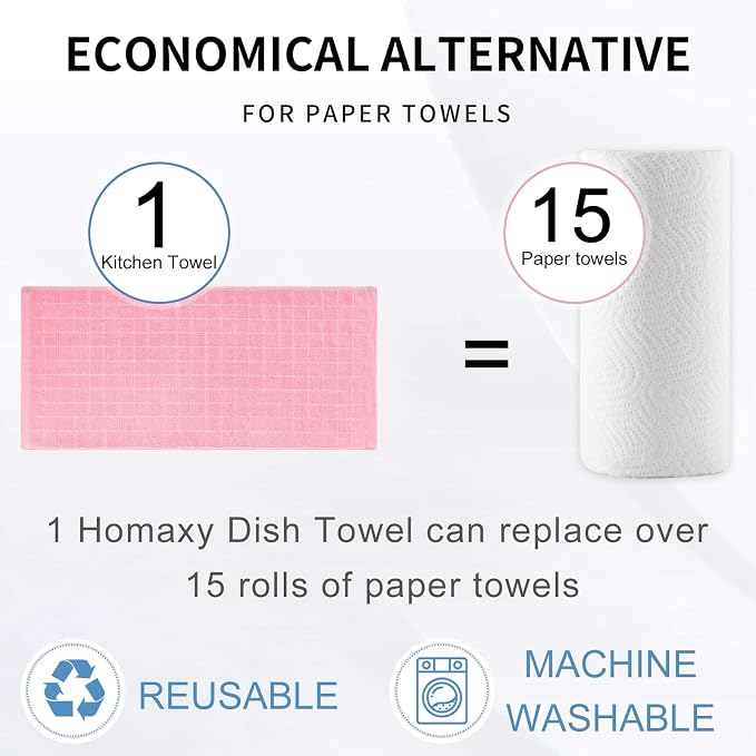 Homaxy Kitchen Towels and Dishcloths Set - Image 7