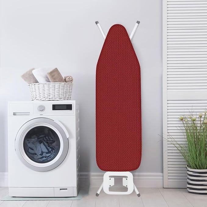 Ironing Board Pad Resist Scorching Retro Red Ironing Board Cover - Image 4