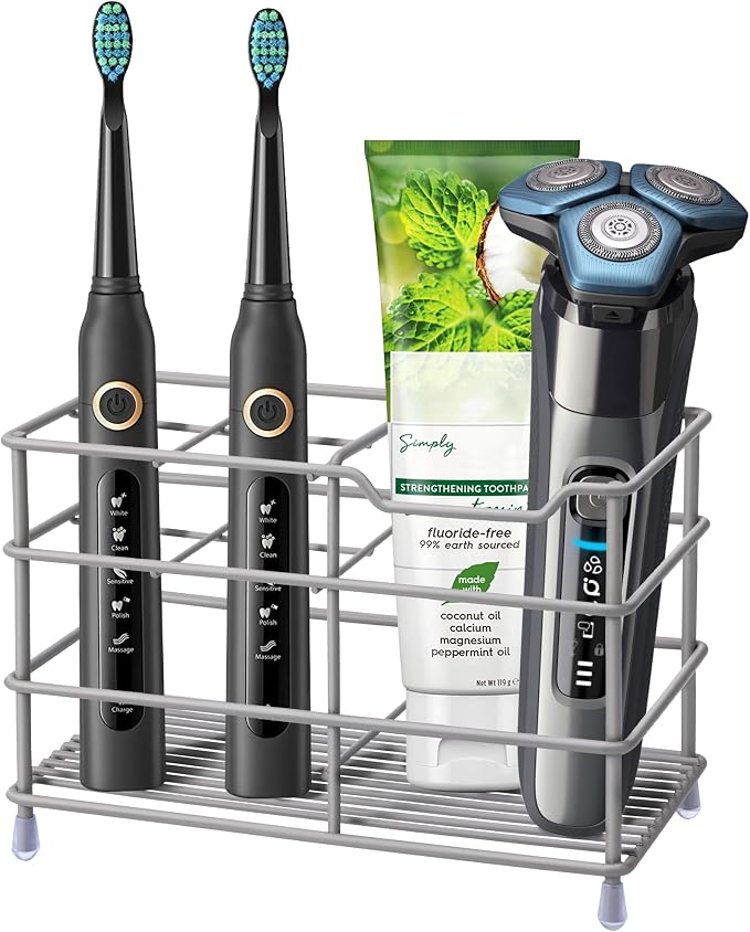 Electric Toothbrush Holders for Bathrooms 304 Stainless Steel Quick Drying | by Urbanstrive