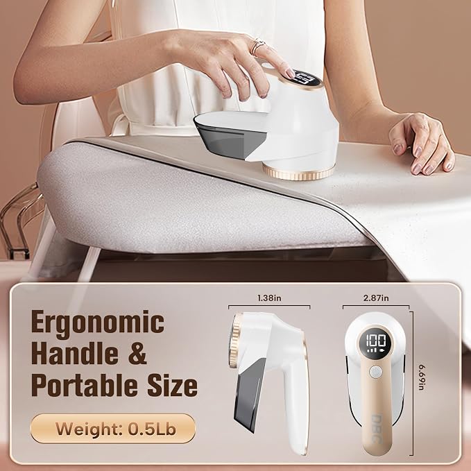 DBC Fabric Shaver with Seperate Lint Box, LED Display, 15000r/Min Powerful Motor - Image 7