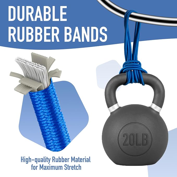 Garbage Can Rubber Bands, Fits 13-30 Gallon Bins, Heavy-duty Trash Can Bands to - Image 3