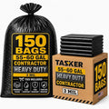 Tasker Contractor Garbage Bags, 150 ct, 55-60 Gal, 3 Mil Black | 150 Count Bulk by Tasker