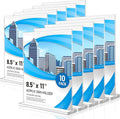 Acrylic Sign Holder 8.5 x 11 10 Pack, Double-Sided Clear Sign Holder Plastic Stands for Display, Table Sign Stands, T Shape Flyer Holder