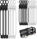 16Pcs Silicone Cable Ties, Cord Organizer Cable Management-2Sizes | Reusable by ELECTRONICSORGANIZATION