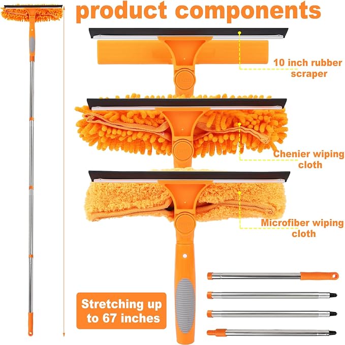 67" Window Squeegee for Window Cleaning - Image 3
