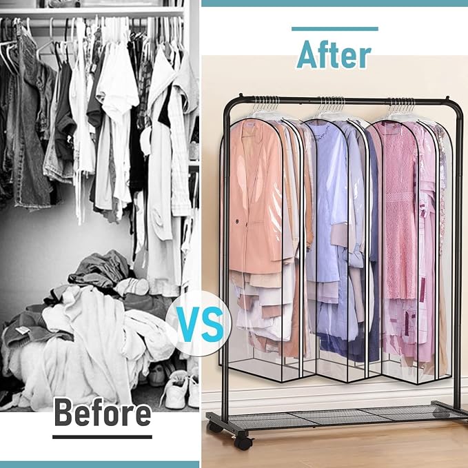 MISSLO 10" Gusseted All Clear Garment Bags - Image 7