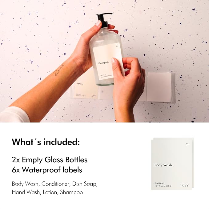 KIVY Glass Soap Dispenser Set 2X 16oz - Image 4
