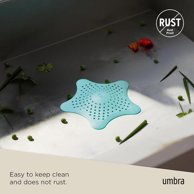Umbra Starfish Hair Catcher, Fun Drain Cover Fits Most Standard Tub and Shower - Image 6
