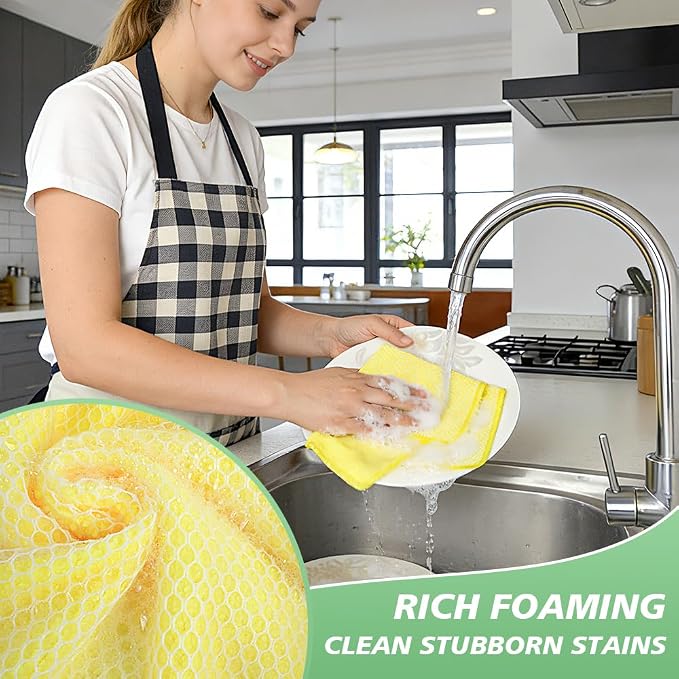 SINLAND Dish Cloth for Washing Dishes Kitchen Washcloth Cleaning Cloth - Image 6