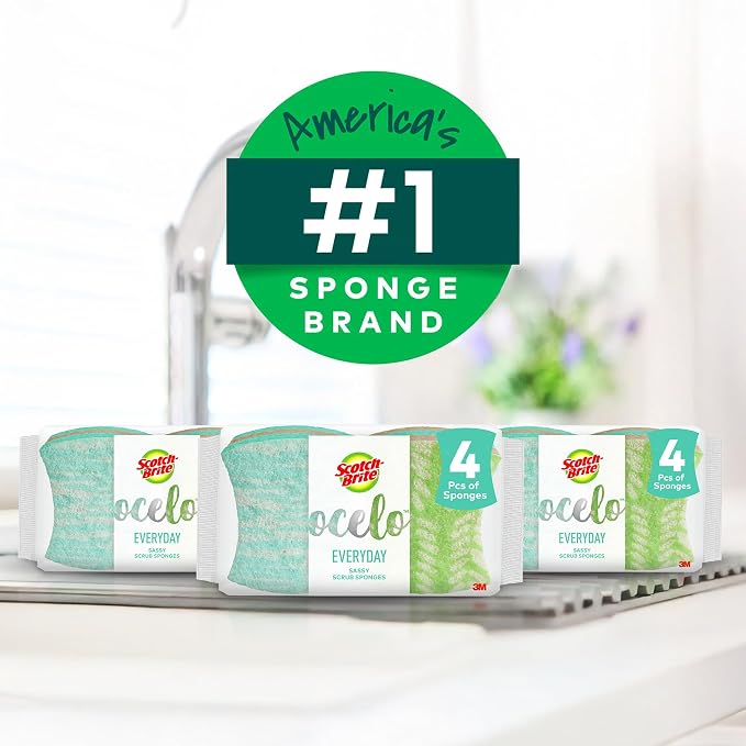 Scotch-Brite ocelo Non-Scratch Scrub Sponges, Scratch-Free - Image 2