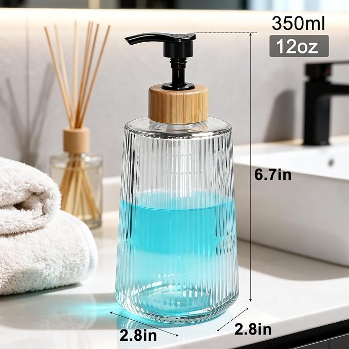 Glass Soap Dispenser, Thickened Glass Hand Soap Dispenser - Image 2