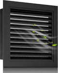 6"x6" Aluminum Attic Vent - Screened for Protection, Ideal for Gables, Sheds, and Attics - Vent Opening 4"x4" - Boost Ventilation and Guard Against Moisture