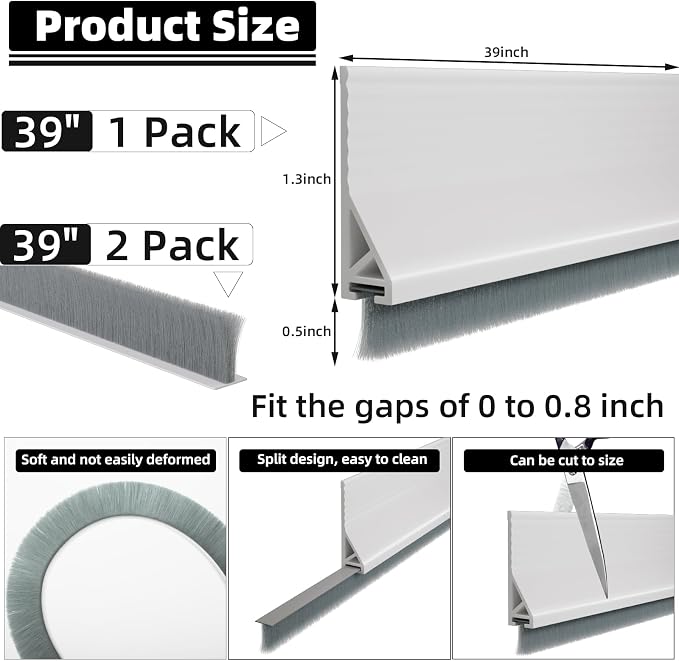 Esufeir 39” Under Door Draft Stopper - Image 5