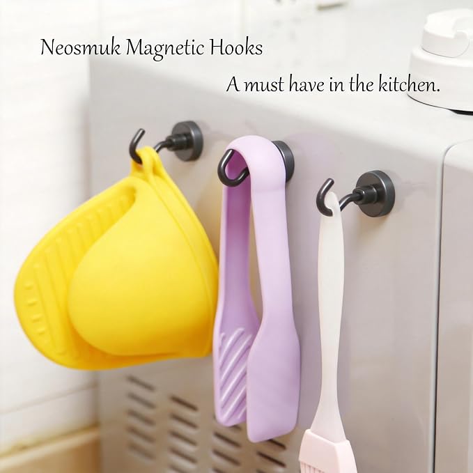 Neosmuk Magnetic Hooks, 40lb Heavy Duty, 10 Pack - Image 6