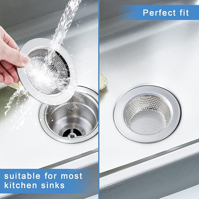 2 Pcs Sink Strainer Double-Layer Safe Design - Image 7