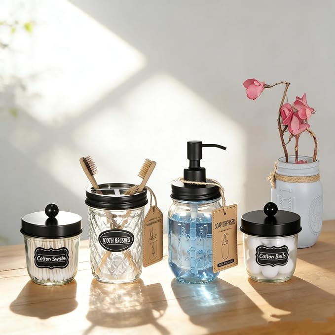 Amolliar Mason Jar Liquid Soap Dispenser, Lotion Dispenser | Rustproof - Image 7