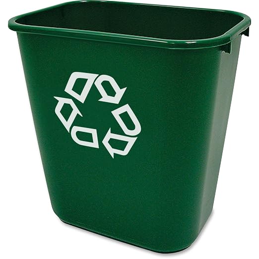 Rubbermaid Commercial Products Resin Deskside Recycling Can, by RubbermaidCommercialProducts