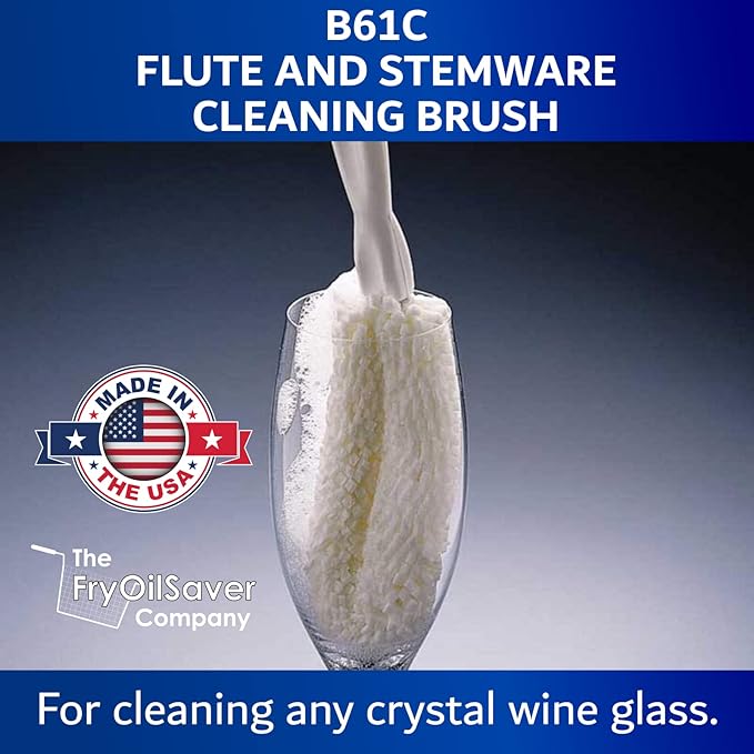 Flute and Stemware Wine Glass Cleaning Brush - Image 3