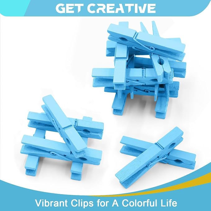 100 Pcs White Clothes pins - Image 5