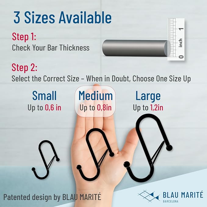 10-Pack Metal S Hooks for Hanging – Heavy-Duty S-Shaped Hook - Image 2