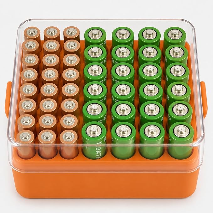 ALCYON Plastic Battery Organizer Storage Case by ALCYON