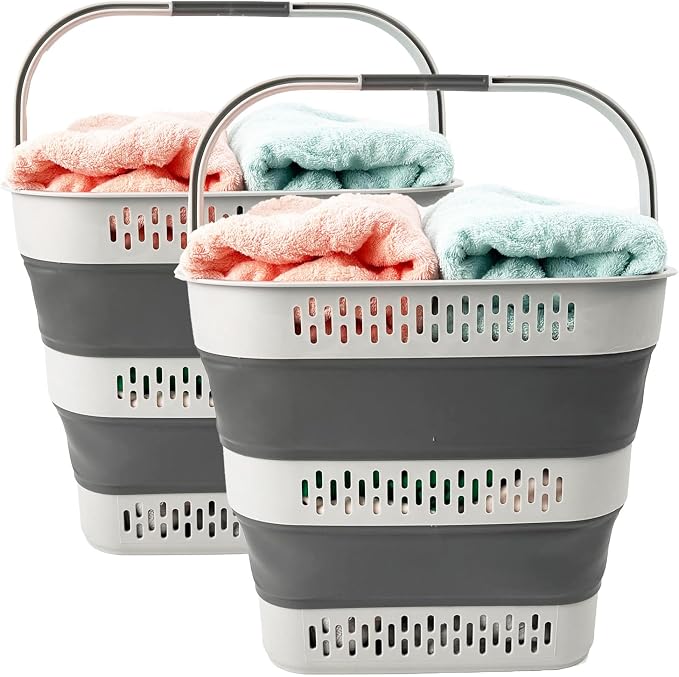 SAMMART 38L Collapsible Laundry Basket by SAMMART