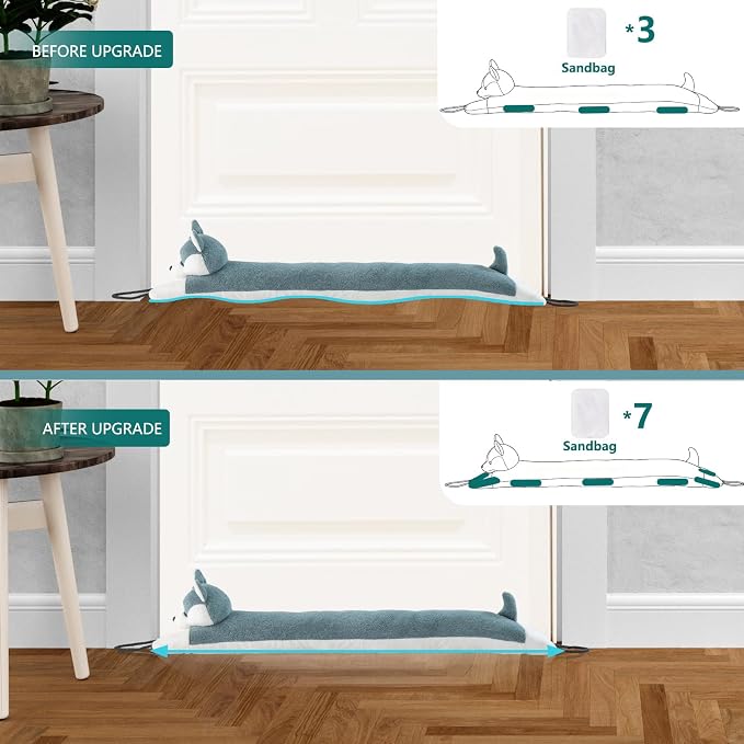 Under Door Draft Stopper Decorative Wind Stopper 38 inch - Image 4