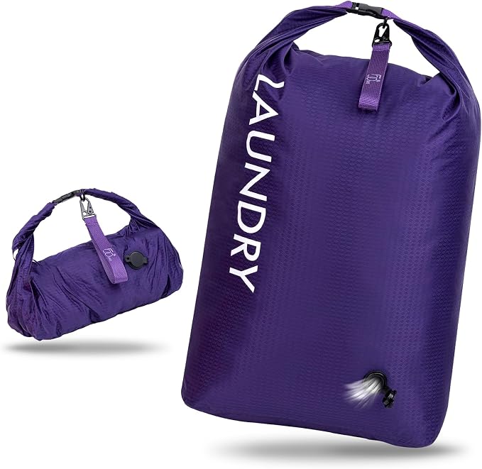 Travel Laundry Bag, Vacuum Compression Dirty Clothes Travel Bag by CANBOX