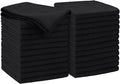 AIDEA Microfiber Cleaning Cloth Black 24PK, Microfiber Towels 11.5×11.5" by AIDEAHOME