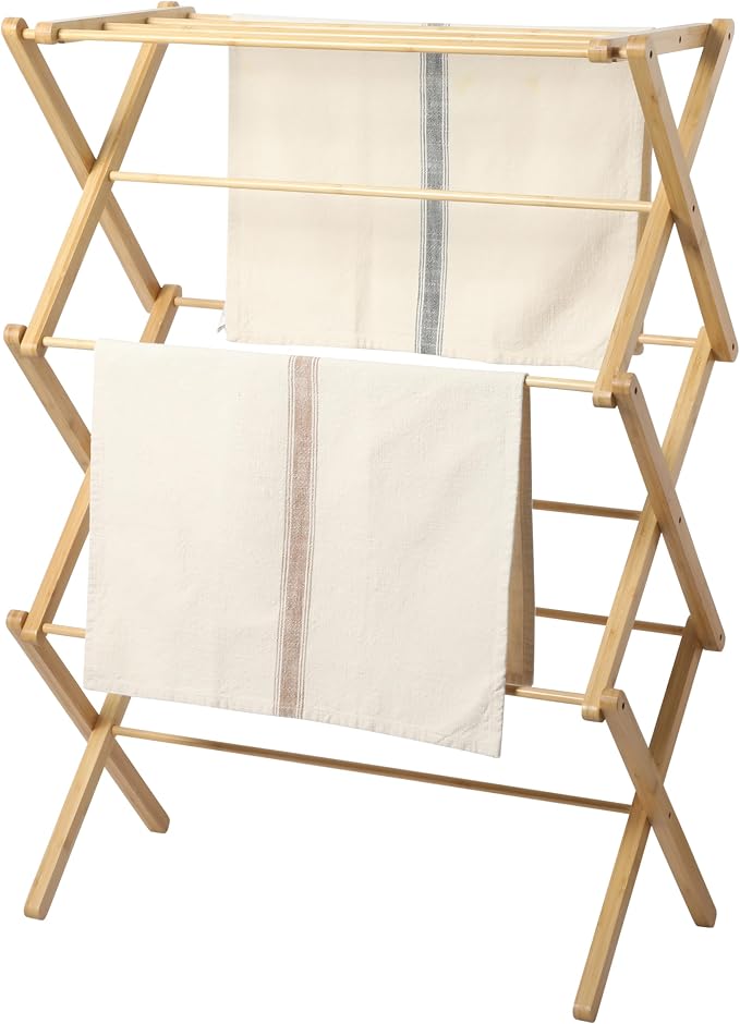 Gibson Home Riverrun Foldable Bamboo Drying Rack by GibsonHomewares