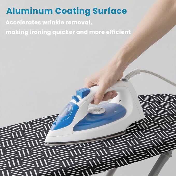 Black Ironing Board Cover and Pad 15x54, RAINHOL Extra Thick Standard Size - Image 4