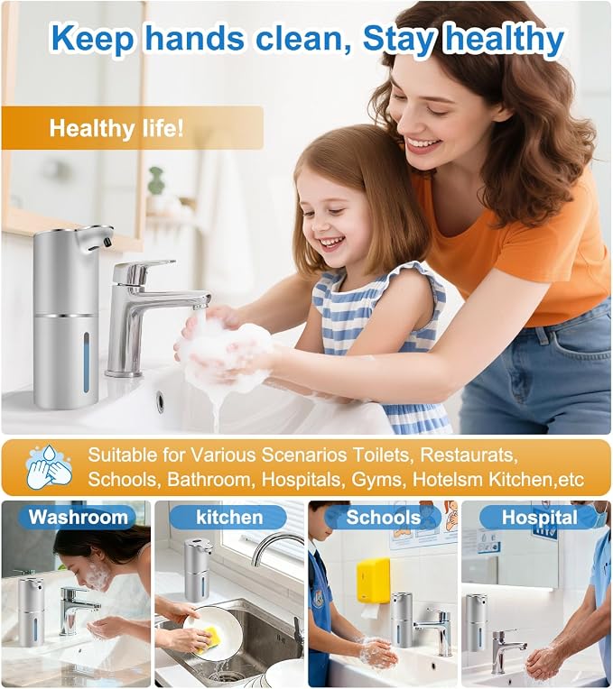Automatic Foaming Soap Dispenser Digital Display, 6-Level Foam Adjustable | - Image 8