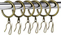 Hotop 30 Pcs Metal Drapery Curtain Rings by HOTOP