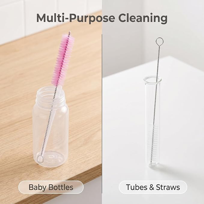 Straw Cleaner Brush, Reusable Metal Handles Straw Cleaner Brush Extra Long - Image 5