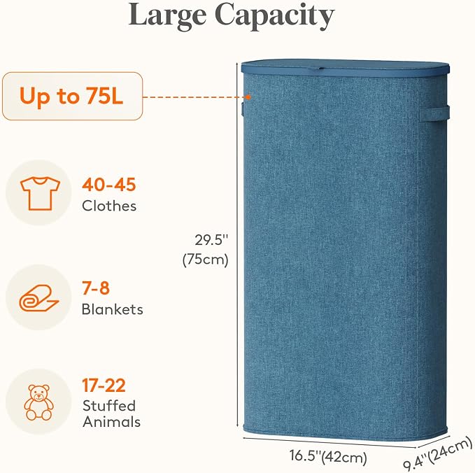 Lifewit Slim Laundry Basket - Image 3