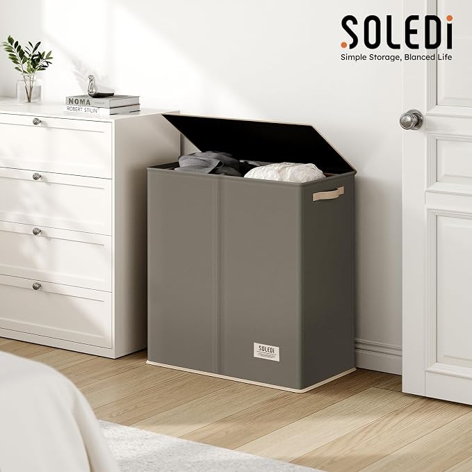 SOLEDI Large Double Laundry Hamper - Image 8
